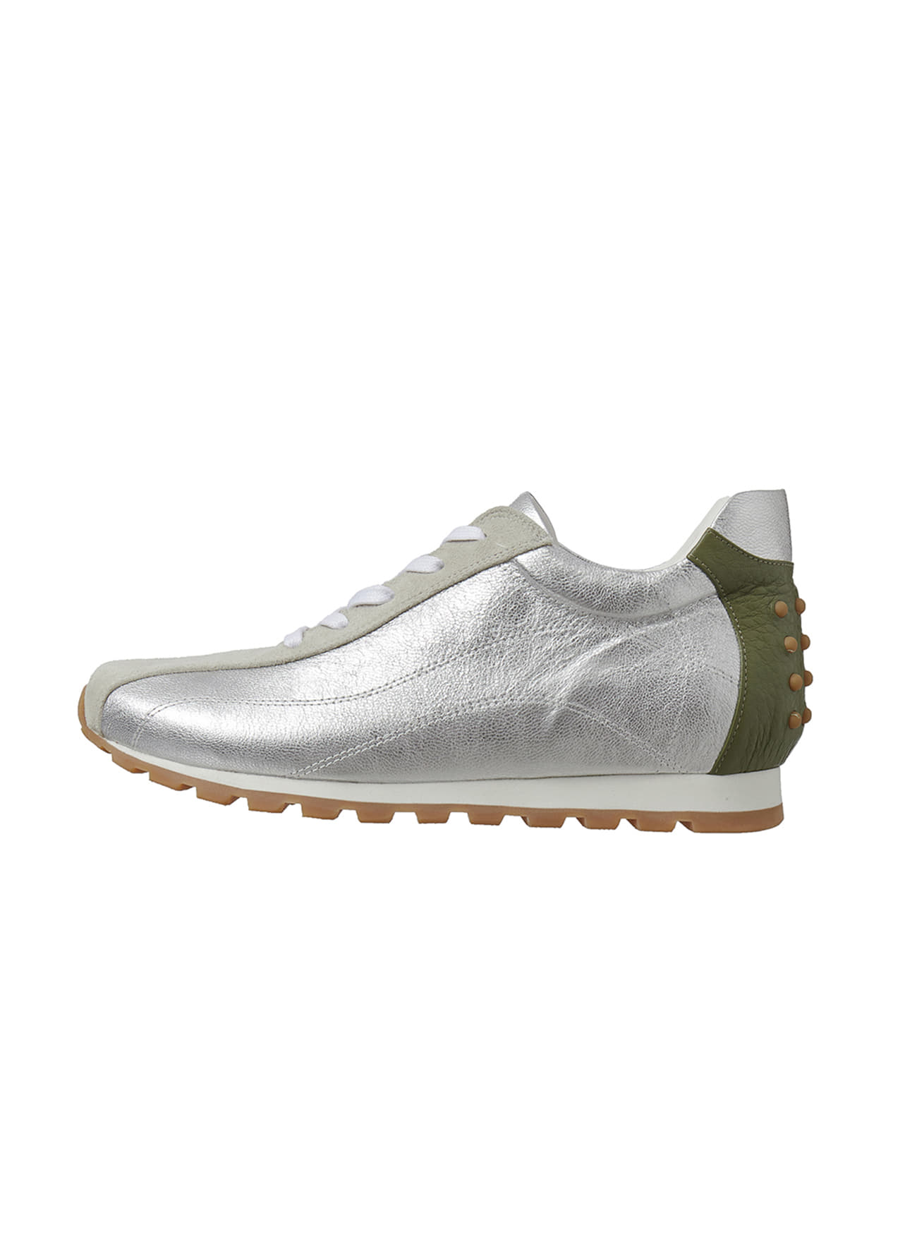 SUEDE NIM TRAINERS, SILVER