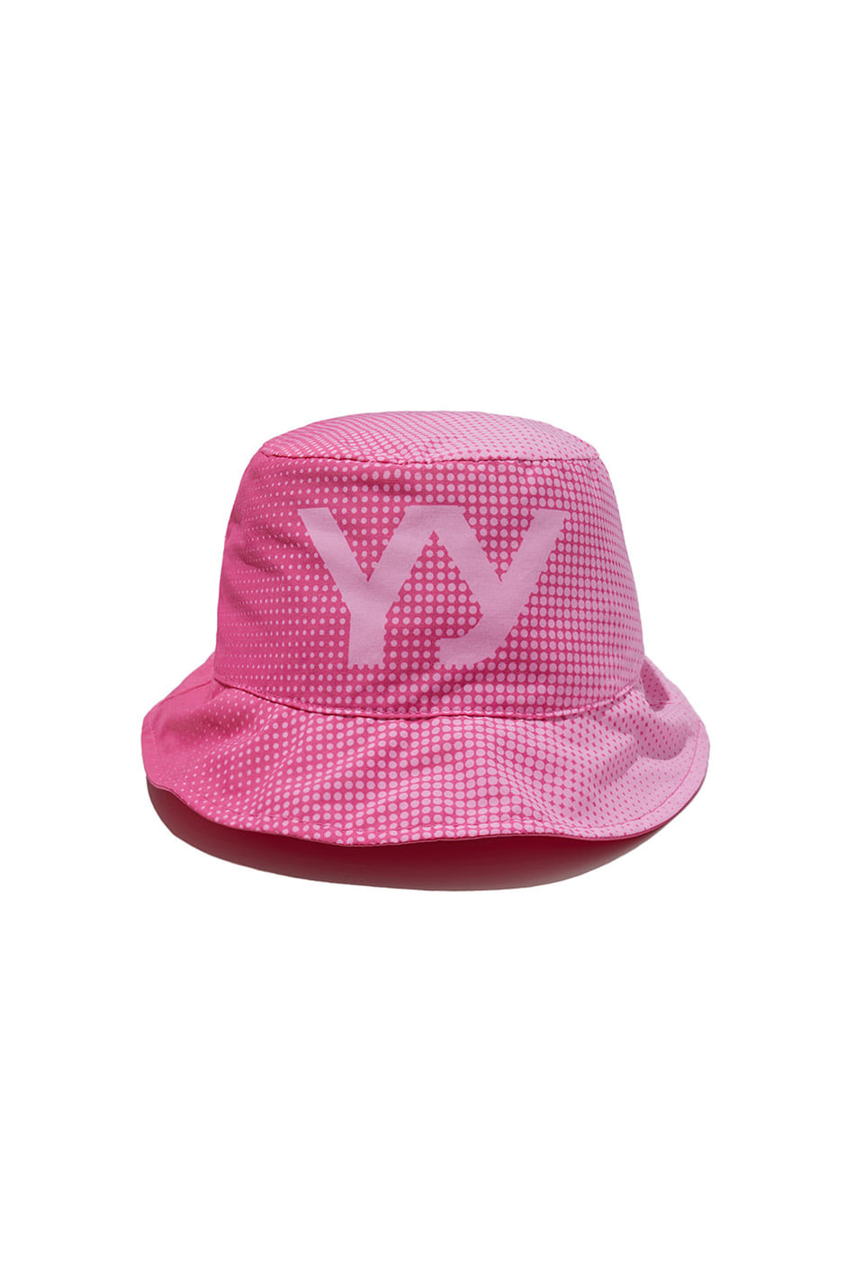 COLOR BUSAN_TWO-SIDED LOGO BUCKET HAT, PINK