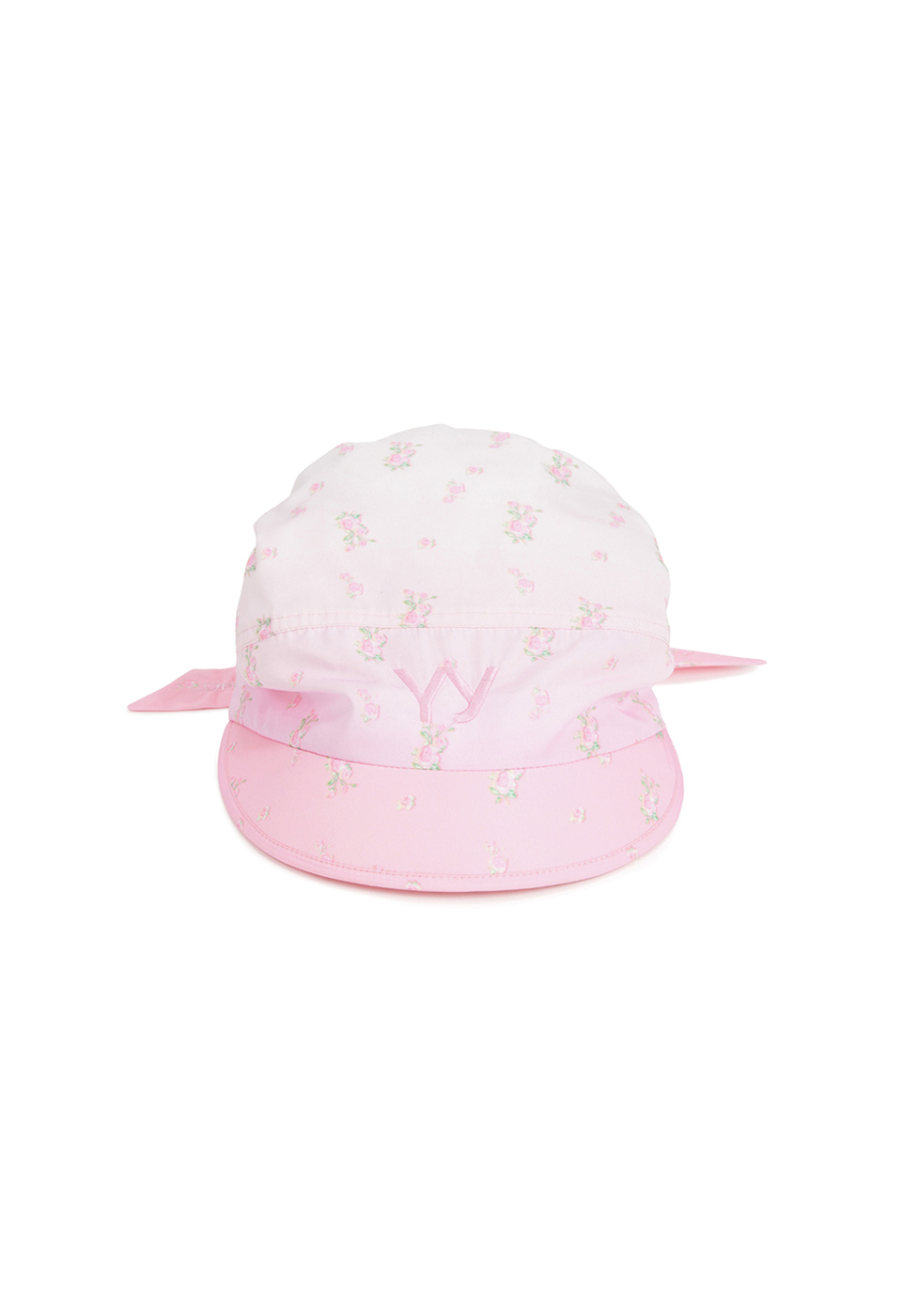 [Sustainable product] FLOWER TIE-UP HAT, PINK