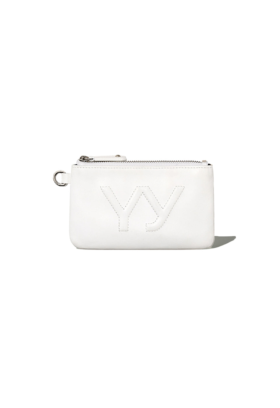 YY CHAIN WALLET WITH MIRROR, WHITE